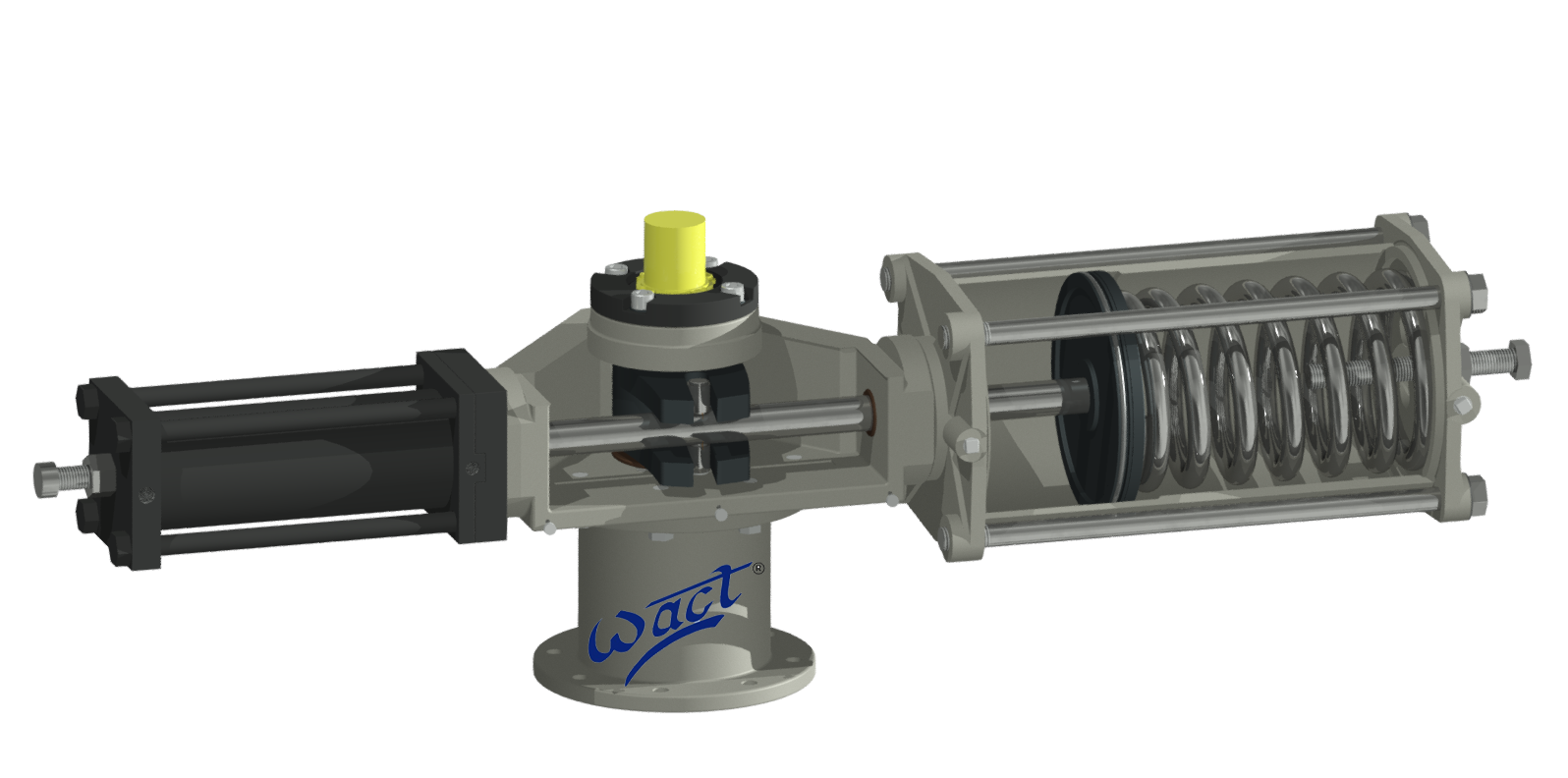 Light Duty Single Acting Spring Return Hydraulic Actuator